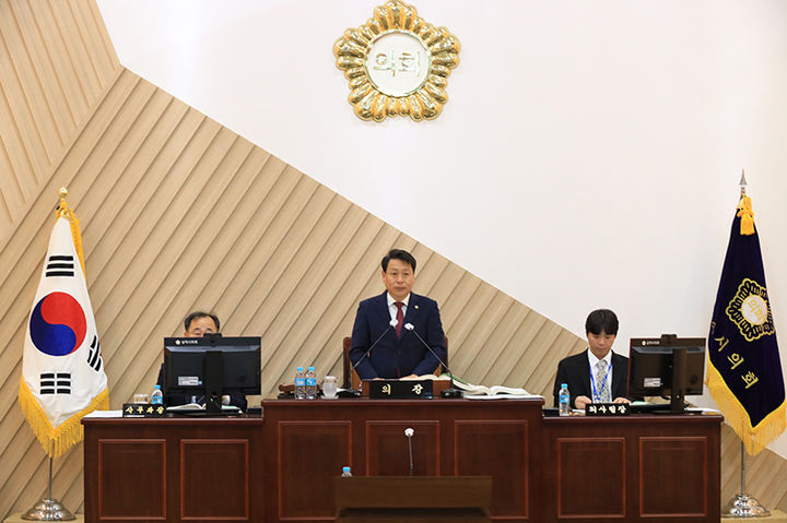 23일 삼척시의회 제264회 임시회 제5차 본회의.(사진=삼척시의회 제공) *재판매 및 DB 금지