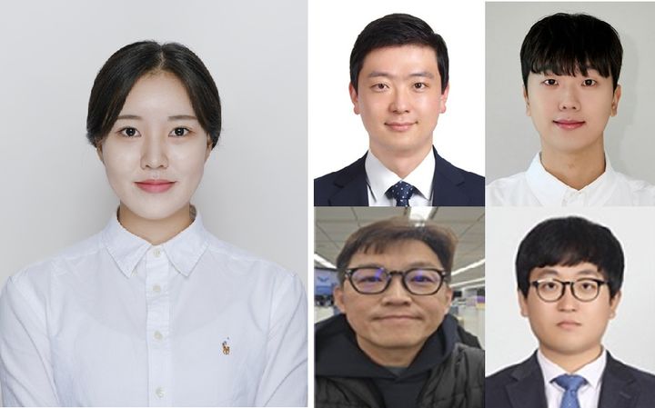 [서울=뉴시스] 한국야구기자회 선정 2025년 2분기 야구기자상 수상자. 시계방향으로 스포츠월드 최서진 기자, MBC 김수근·박재웅 기자, SBS 배정훈·이성훈 기자. (사진=한국야구기자회 제공) 2025.07.23. *재판매 및 DB 금지