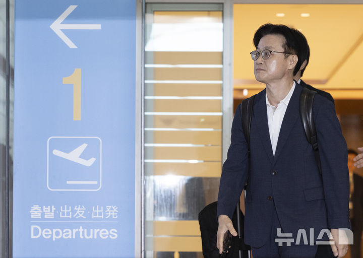 [인천공항=뉴시스] 김근수 기자 = 김정관 산업통상자원부 장관. 2024.07.23. ks@newsis.com