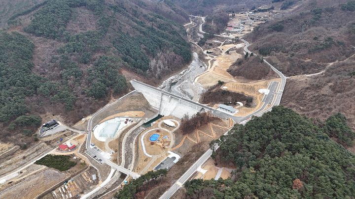 원주천댐 전경. *재판매 및 DB 금지