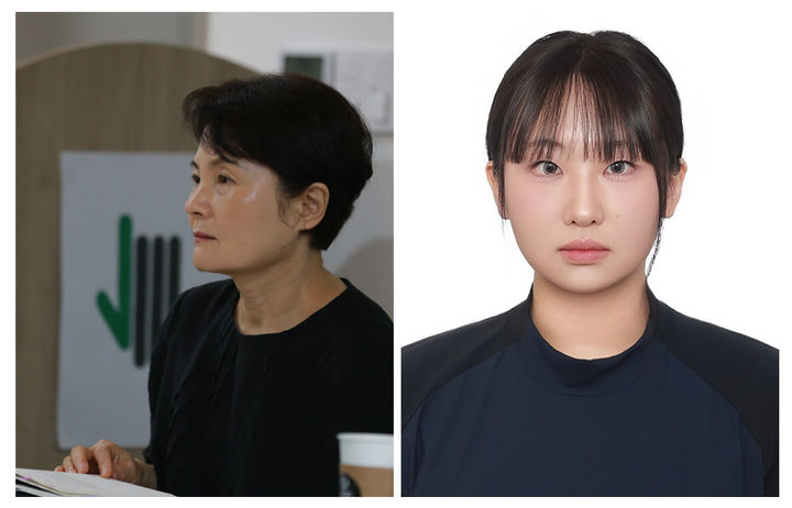 16회 오장환문학상 수상자 김언희(사진 왼쪽) 시인과 12회 오장환신인문학상 수상자 장윤아씨(사진=-보은군 제공) *재판매 및 DB 금지