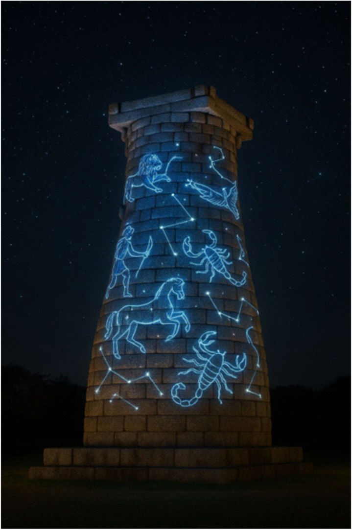 [서울=뉴시스] 첨성대 야간경관 조명 정비 후 예시 (사진=국가유산청 제공) 2025.07.24. photo@newsis.com *재판매 및 DB 금지