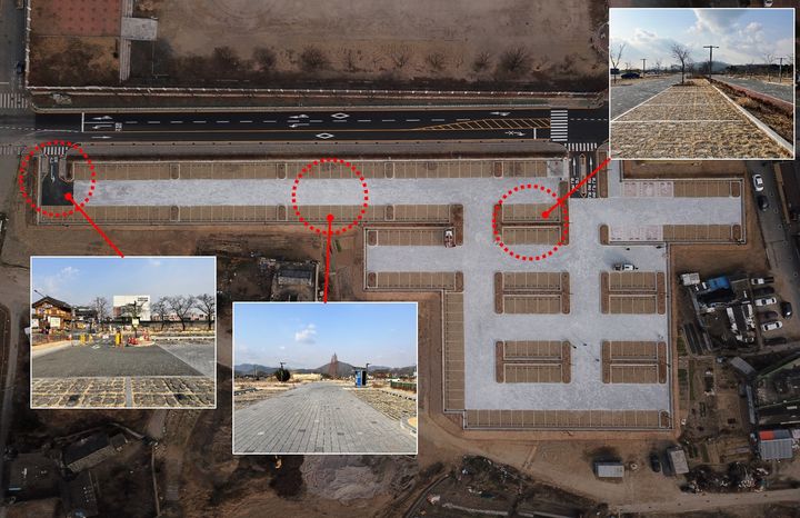 [서울=뉴시스] 동궁과 월지 임시주차장 정비 후 예시 (사진=국가유산청 제공) 2025.07.24. photo@newsis.com *재판매 및 DB 금지