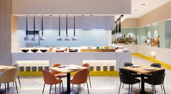 [서울=뉴시스] 이비스 스타일 앰배서더 인천 에어포트의 뷔페 '라 퀴진' 모습.(사진=앰배서더 호텔 그룹 제공) *재판매 및 DB 금지