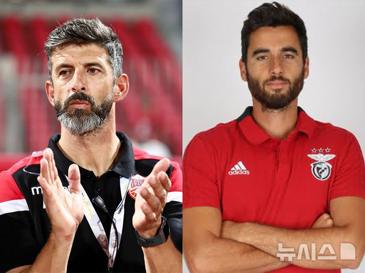 [서울=뉴시스] 페드로 로마 GK코치(왼쪽), 누노 마티아스 피지컬 코치(오른쪽). (사진=대한축구협회 제공)