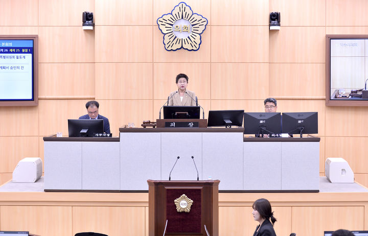 [여수=뉴시스] 제247회 임시회가 열리는 여수시의회 본회의장. (사진=여수시의회 제공) 2025.07.24. photo@newsis.com&nbsp; *재판매 및 DB 금지