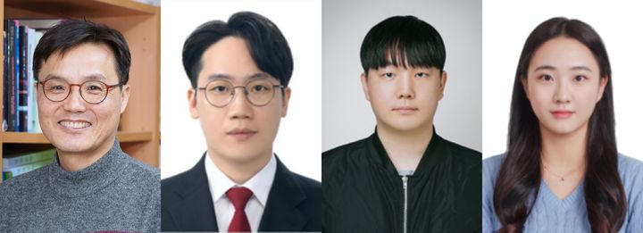 (왼쪽부터) 성균관대 의학과 김근형 교수, 김원진 박사, 구영원 박사, 허가은 석사과정생. (사진=성균관대 제공) *재판매 및 DB 금지