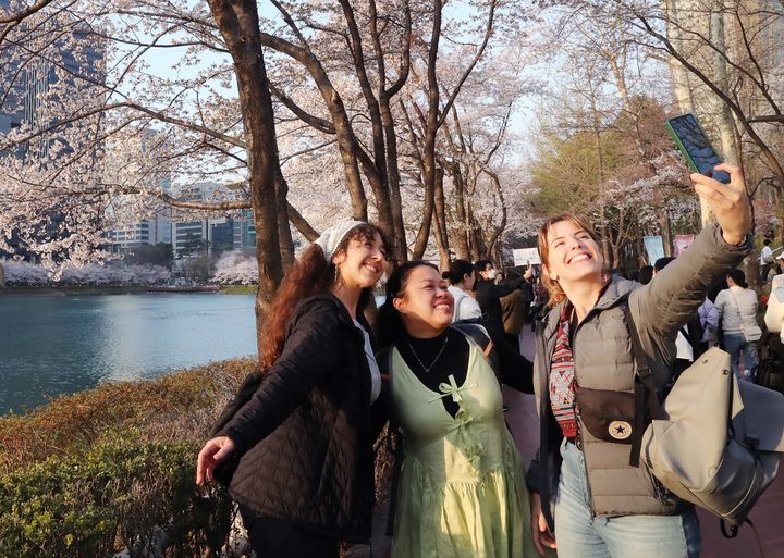 [서울=뉴시스]&nbsp; 호수벚꽃축제 방문객. 2025.07.24. (사진=송파구 제공) *재판매 및 DB 금지