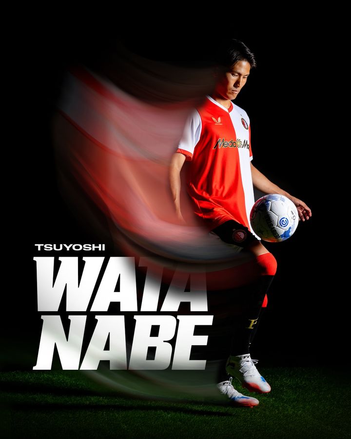 [서울=뉴시스] 네덜란드 프로축구 에레디비시 페예노르트의 와타나베 쓰요시. (사진=페예노르트 SNS 캡처) *재판매 및 DB 금지