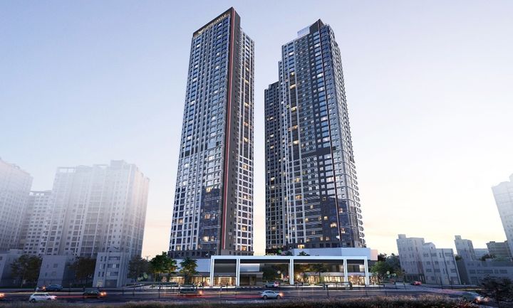 [부산=뉴시스] 롯데건설이 총 725세대 규모로 분양하는‘가야역 롯데캐슬 스카이엘’ 투시도(사진=롯데건설 제공) 2025.07.24. photo@newsis.com *재판매 및 DB 금지