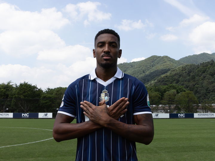 [서울=뉴시스] 프로축구 K리그2 서울 이랜드의 가브리엘. (사진=서울 이랜드 제공) *재판매 및 DB 금지