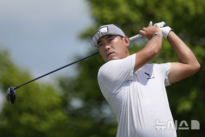 [블레인=AP/뉴시스] 미국프로골프(PGA) 투어에서 뛰고 있는 재미교포 김찬. 2025.07.24.