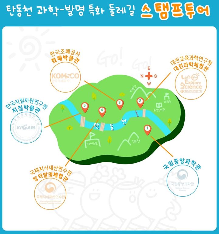 [대전=뉴시스] 대전 과학으로 떠나는 탄동천 여행 '스탬프 투어' 안내문. *재판매 및 DB 금지