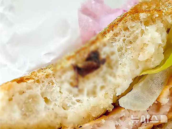 중국 남부 광둥성 광저우(廣州)의 한 패스트푸드 체인점 햄버거에서 바퀴벌레가 나왔다는 주장이 제기돼 논란이 일고 있다. 관련 영상은 소셜미디어(SNS)에 공유돼 화제가 됐다. 출처 : @baidu *재판매 및 DB 금지