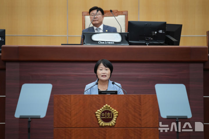 [전주=뉴시스] 전북특별자치도의회 오은미 의원(순창)이 제420회 임시회 제3차 본회의 5분 발언을 하고 있다. 2025.07.25 *재판매 및 DB 금지