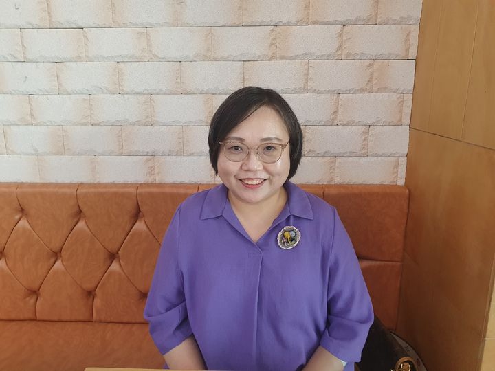 [수원=뉴시스] 구무서 기자 = 24일 경기도 수원 소재 경기도장애인복지종합지원센터 누림에서 만난 전지혜 인천대 사회복지학 교수 2025.07.25. nowest@newsis.com *재판매 및 DB 금지