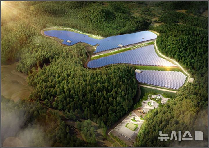 [광주=뉴시스] 광주 북구 운정동 태양광발전시설 평면도. (사진=광주시청 제공). photo@newsis.com *재판매 및 DB 금지