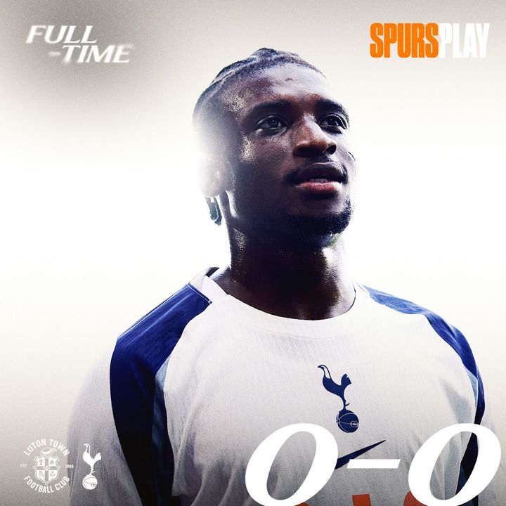 [서울=뉴시스]토트넘, 3부리그 루턴 타운과 0-0 무승부. (사진=토트넘 소셜미디어 캡처) 2025.07.27. photo@newsis.com *재판매 및 DB 금지