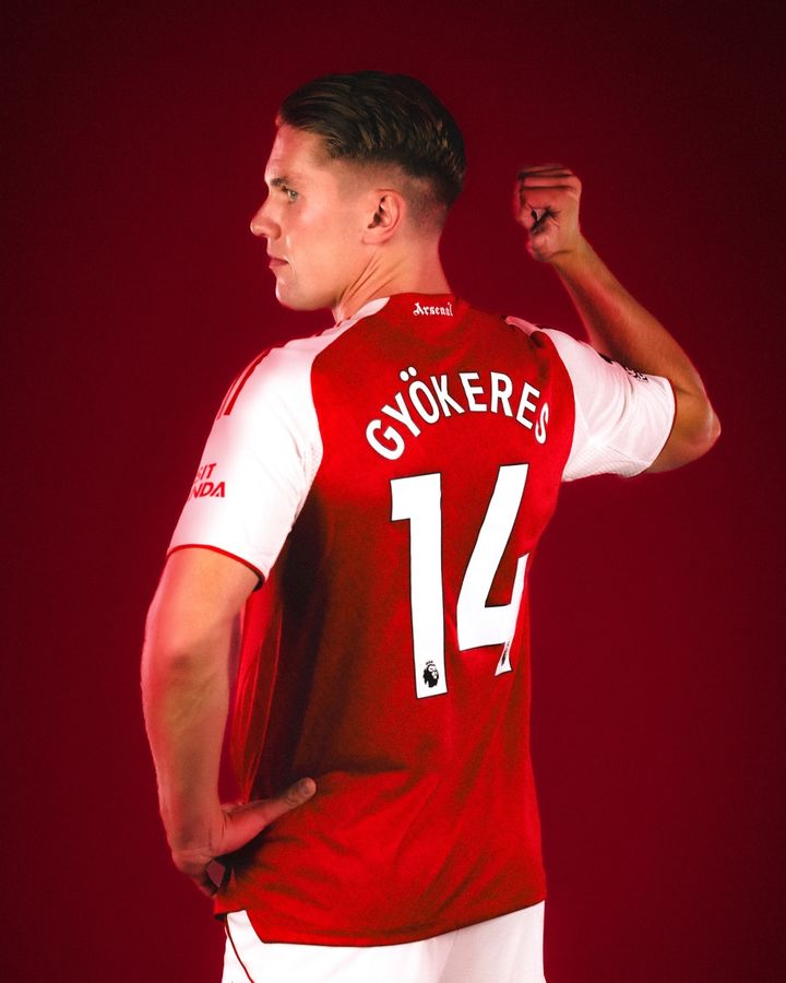 [서울=뉴시스]EPL 아스널, 스웨덴 골잡이 요케레스 영입. (사진=아스널 소셜미디어 캡처) 2025.02.01. photo@newsis.com *재판매 및 DB 금지