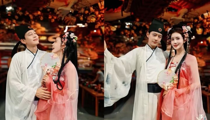 [서울=뉴시스] 배우 이다해·가수 세븐 부부가 중국 현지에서 전통 체험 데이트에 나섰다. (사진=유튜브 채널 '1+1=이다해' 캡처) 2025.07.27. photo@newsis.com *재판매 및 DB 금지