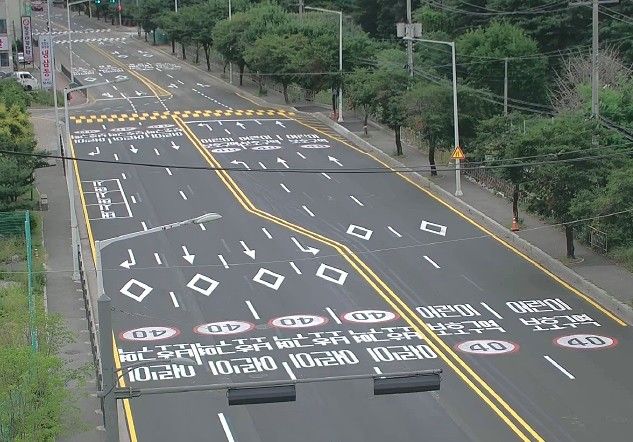 치악로 직진 차로 2차로 확장 모습. *재판매 및 DB 금지
