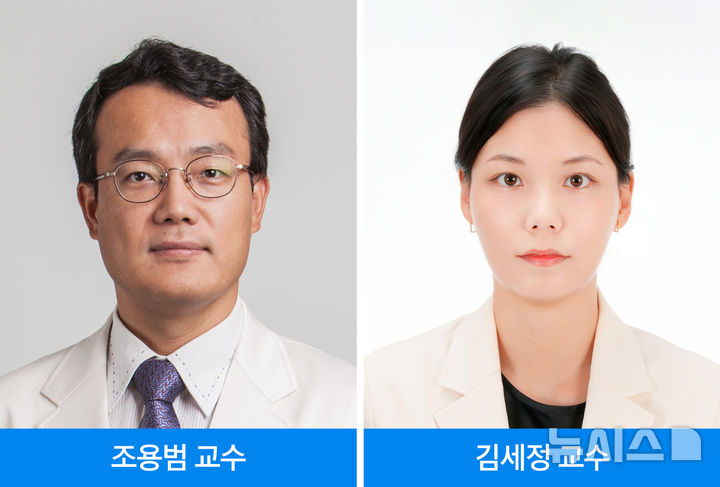[서울=뉴시스] 왼쪽부터 조용범, 김세정 교수. (사진= 삼성서울병원 제공) 