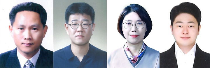 [청양=뉴시스] 청양군 상반기 적극행정 우수공무원. 왼쪽부터 김수동·김기호·이용희 팀방, 김대원주무관. (사진= 청양군 제공) *재판매 및 DB 금지