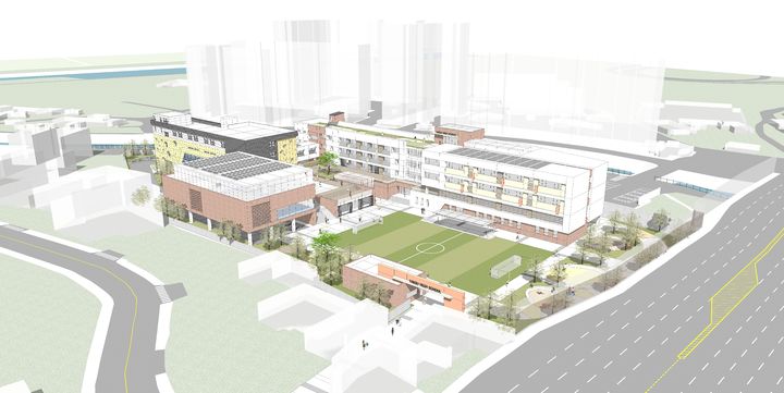 [울산=뉴시스] 구미현 기자 =(가칭) 울산 약수고등학교 설계공모 당선작(울산시교육청 제공) photo@newsis.com *재판매 및 DB 금지