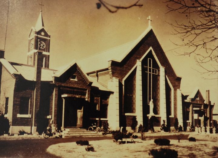 1961년 초창기 시절 청주 서운동 성당. (사진=충북도 제공) *재판매 및 DB 금지