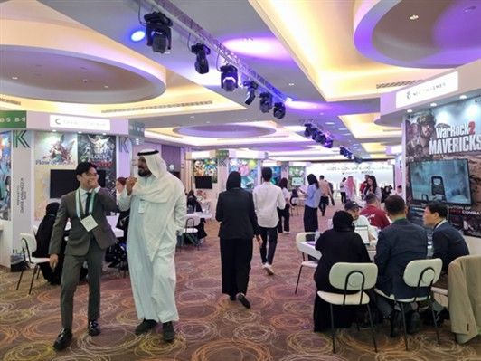 한국콘텐츠진흥원은 22일부터 24일까지사우디아라비아 리야드의 래디슨 블루 호텔 & 컨벤션센터 리야드 민할에서 '2025 K-콘텐츠 엑스포 in 사우디아라비아'를 개최했다. (사진=콘진원 제공) *재판매 및 DB 금지