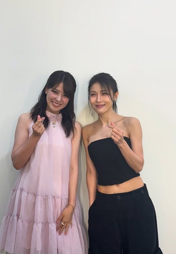 [서울=뉴시스] 후지이 미나, 하지원. (사진=하지원 인스타그램 캡처) 2025.07.28. photo@newsis.com *재판매 및 DB 금지