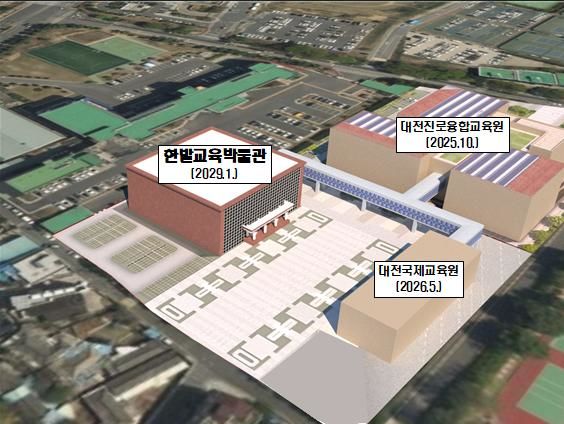 [대전=뉴시스] 한밭교육박물관 대전미래교육클러스터 조감도. (사진=대전시교육청 제공) *재판매 및 DB 금지