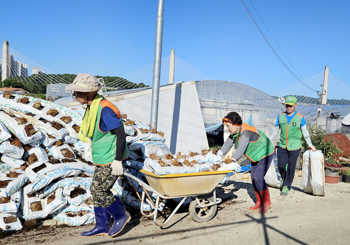 [광주=뉴시스] 광주시자율방재단 집중호우 피해지역 복구 활동. (사진=광주시 제공) 2025.07.28. photo@newsis.com *재판매 및 DB 금지