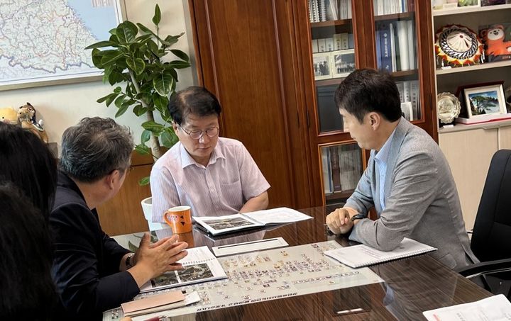 국도비 확보를 위한 강원특별자치도청 방문 모습. *재판매 및 DB 금지