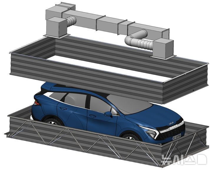 지하 주차장 전기차 화재 골머리…'자동 진압 시스템' 주목 