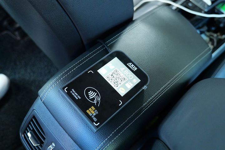 택시 내 스테이블코인 P2P 결제에 필요한 전자지갑 주소 QR 생성가능한 스마트 결제단말기. (사진=포커스에이아이 제공) *재판매 및 DB 금지