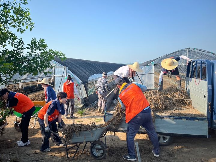 [대전=뉴시스] 대전지방보훈청은 29일 최근 집중호우로 큰 피해를 본 충남 예산 지역을 찾아 수해복구 자원봉사활동을 진행했다.(사진=대전지방보훈청 제공) 2025.07.29. photo@newsis.com *재판매 및 DB 금지