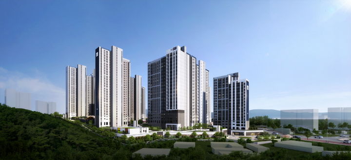 동문건설 ‘춘천 동문 디 이스트 어반포레’ 조감도. 동문건설 제공. *재판매 및 DB 금지