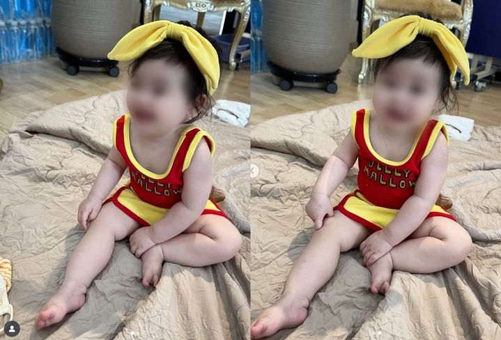 [서울=뉴시스] 개그맨 박수홍 아내 김다예가 딸 재이 양의 근황을 밝혔다. (사진=김다예 인스타그램 캡처) 2025.07.29. photo@newsis.com *재판매 및 DB 금지