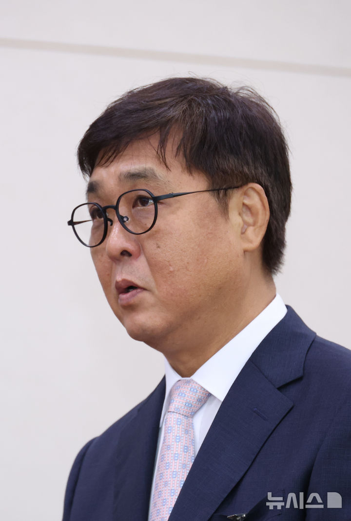 [서울=뉴시스] 김금보 기자 = 최휘영 문화체육관광부 장관 후보자가 29일 서울 여의도 국회 문화체육관광위원회에서 열린 인사청문회에서 발언을 하고 있다. 2025.07.29. kgb@newsis.com