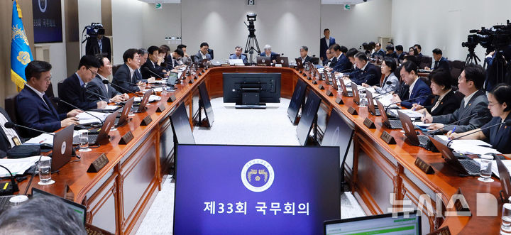 [서울=뉴시스] 최동준 기자 = 이재명 대통령이 29일 서울 용산 대통령실 청사에서 열린 국무회의에서 발언하고 있다. (대통령실통신사진기자단) 2025.07.29. photocdj@newsis.com