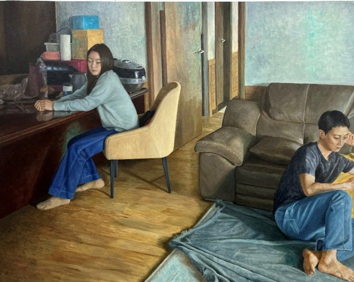 서동욱, 서울 두 사람, 2025, Oil on canvas, 130.3 x 162.2 cm *재판매 및 DB 금지