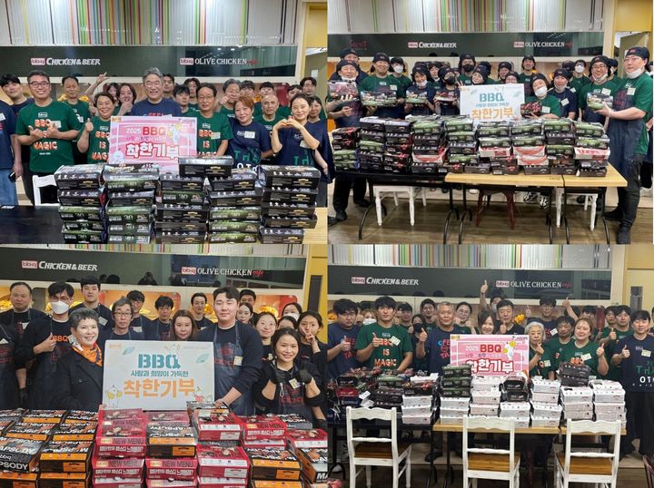 [서울=뉴시스] BBQ가 7월 한 달간 1000마리의 치킨을 기부했다고 30일 밝혔다.(사진=제너시스BBQ 제공) *재판매 및 DB 금지