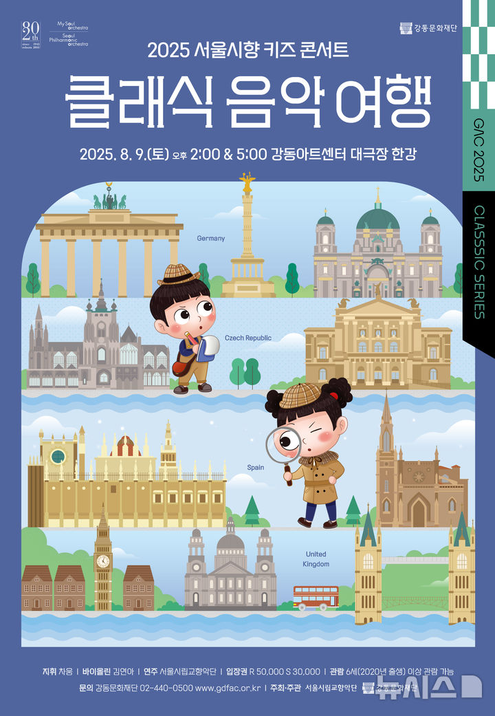 [서울=뉴시스]서울시립교향악단 키즈 콘서트 '클래식 음악 여행' (사진=강동문화재단 제공) 