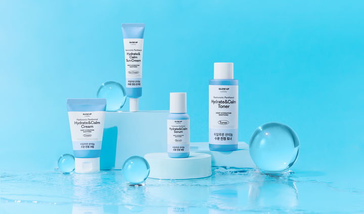 LG생활건강 '글로우:업 바이 비욘드' 히알루론 판테놀 수분 진정 라인.(사진=LG생활건강 제공) *재판매 및 DB 금지