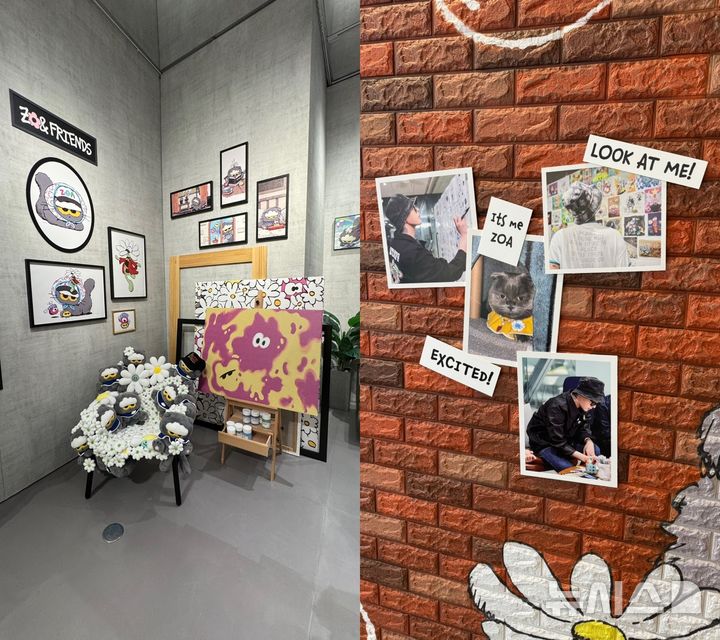 [서울=뉴시스] 윤정민 기자 = IPX(구 라인프렌즈)는 30일 서울 마포구 케이팝스퀘어 홍대점에서 지드래곤과 협업한 캐릭터 지식재산(IP) '조앤프렌즈(ZO&FRIENDS)' 팝업스토어를 열었다. 2025.07.30. alpaca@newsis.com