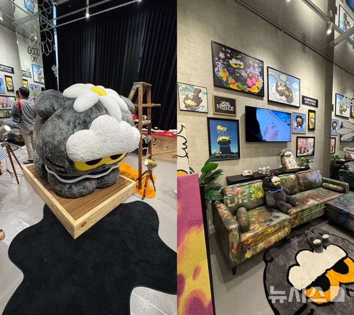 [서울=뉴시스] 윤정민 기자 = IPX(구 라인프렌즈)는 30일 서울 마포구 케이팝스퀘어 홍대점에서 지드래곤과 협업한 캐릭터 지식재산(IP) '조앤프렌즈(ZO&amp;FRIENDS)' 팝업스토어를 열었다. 2025.07.30. alpaca@newsis.com