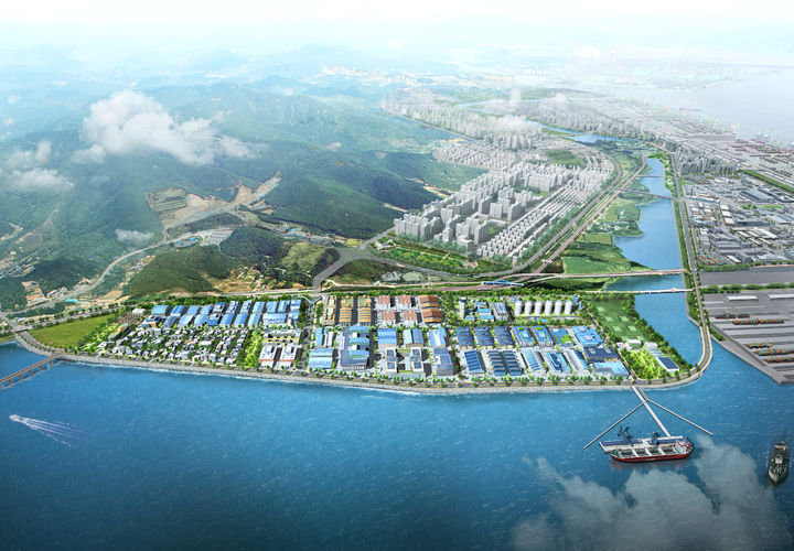 [광양=뉴시스] 광양 황금 일반 산업단지 조감도. (사진=광양경자청 제공) 2025.07.30. photo@newsis.com *재판매 및 DB 금지