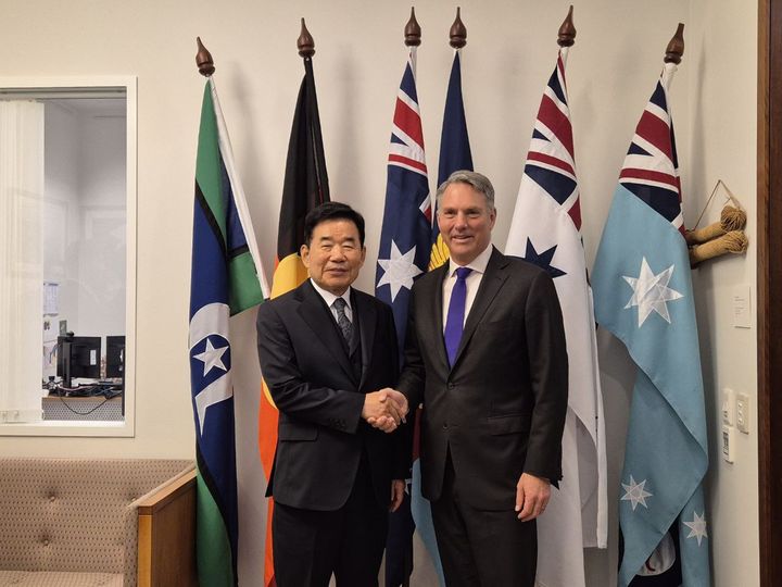 대통령 특사단, 호주 부총리·외교장관 면담…"국방·방산 등 협력 심화"