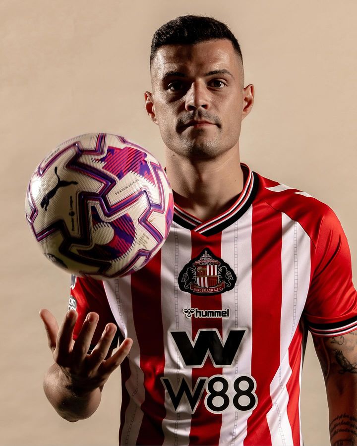 [서울=뉴시스] 잉글랜드 프로축구 프리미어리그(EPL) 선덜랜드의 그라니트 자카. (사진=선덜랜드 SNS 캡처) *재판매 및 DB 금지